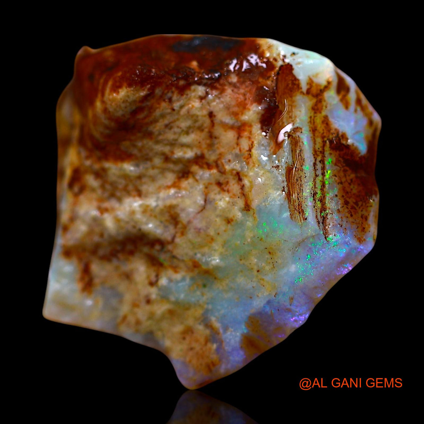 15.00 Cts Natural Australian Fire Opal Fancy Rough Loose Gemstone For Jewelry 22x21x8 mm RE-806