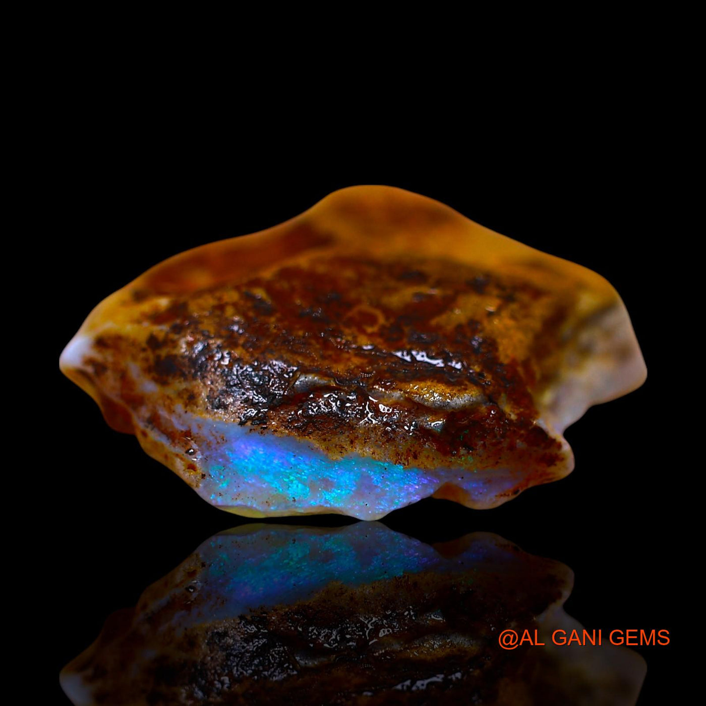 15.00 Cts Natural Australian Fire Opal Fancy Rough Loose Gemstone For Jewelry 22x21x8 mm RE-806