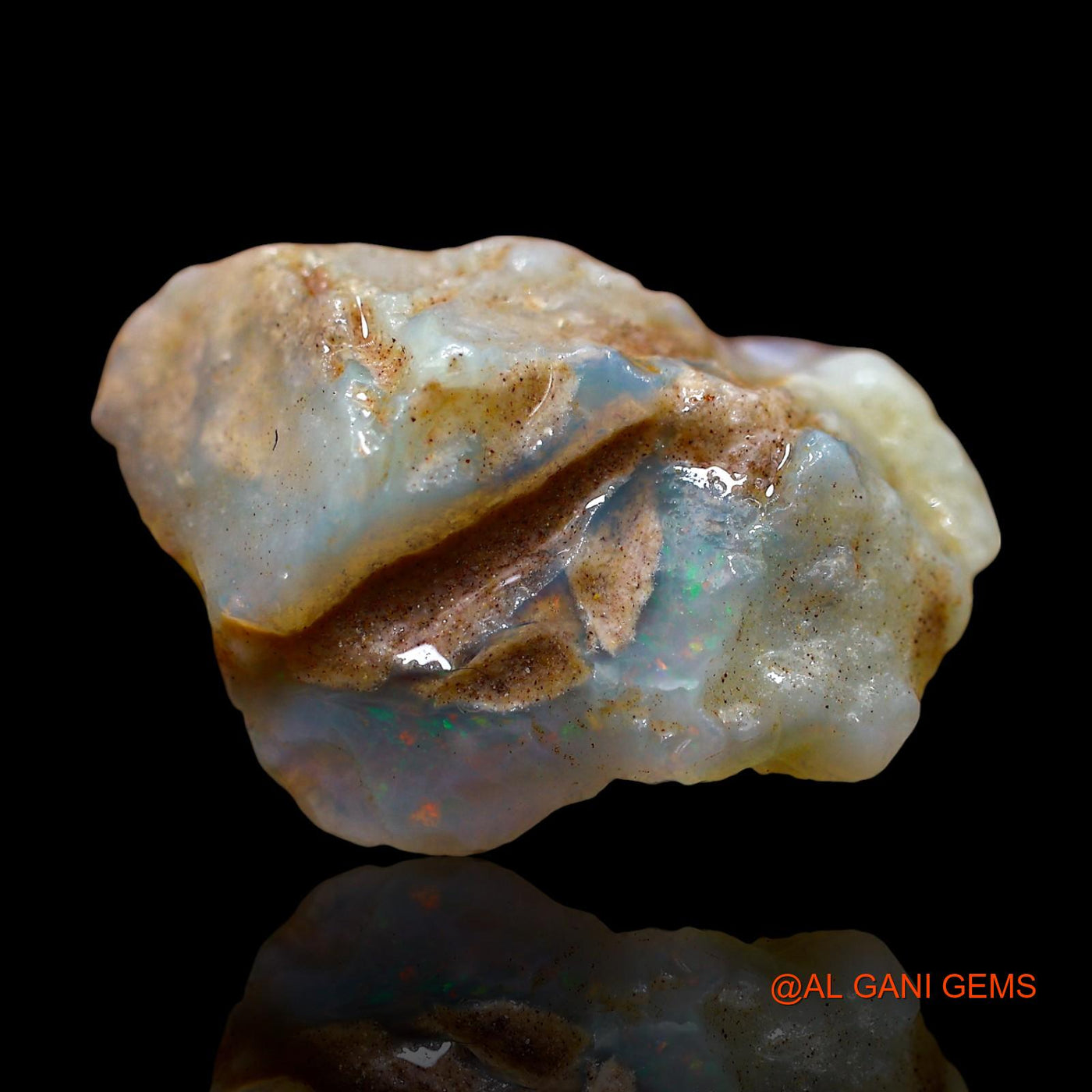 19.00 Cts Natural Australian Fire Opal Loose Gemstone Fancy Rough 24x16x11 mm RE-809
