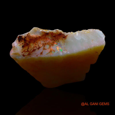 Natural Untreated Fire Opal Loose Gemstone Fancy Rough From Australia 9.00 Cts 23x18x5 mm RE-814