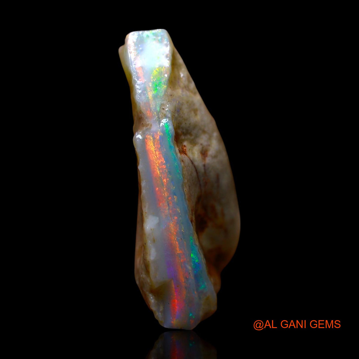 Natural Fire Opal Gemstone 15.00 Cts Loose Fancy Rough From Australia 22x18x8 mm RE-815
