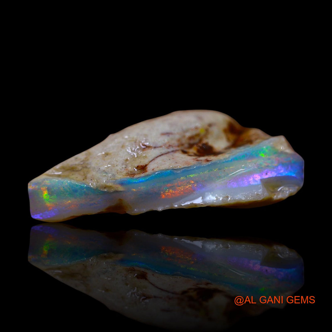 Natural Fire Opal Gemstone 15.00 Cts Loose Fancy Rough From Australia 22x18x8 mm RE-815
