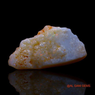 Natural Fire Opal Gemstone 10.00 Cts Loose Fancy Rough From Australia 26x14x5 mm RE-816