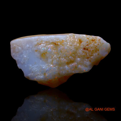 Natural Fire Opal Gemstone 10.00 Cts Loose Fancy Rough From Australia 26x14x5 mm RE-816