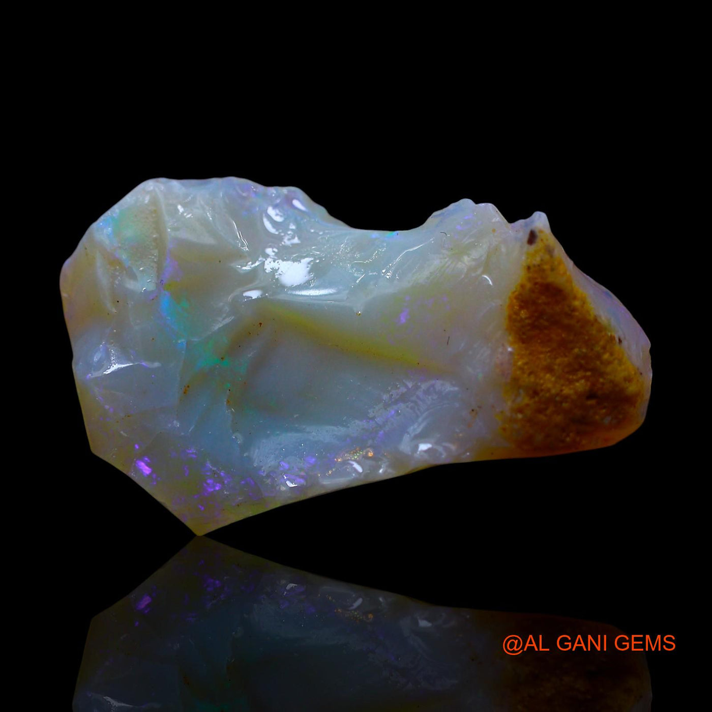 9.00 Cts Natural Australian Fire Opal Loose Gemstone Fancy Rough 24x15x6 mm RE-818