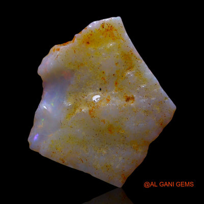 6.00 Cts Natural Australian Fire Opal Loose Gemstone Fancy Rough 21x19x4 mm RE-819