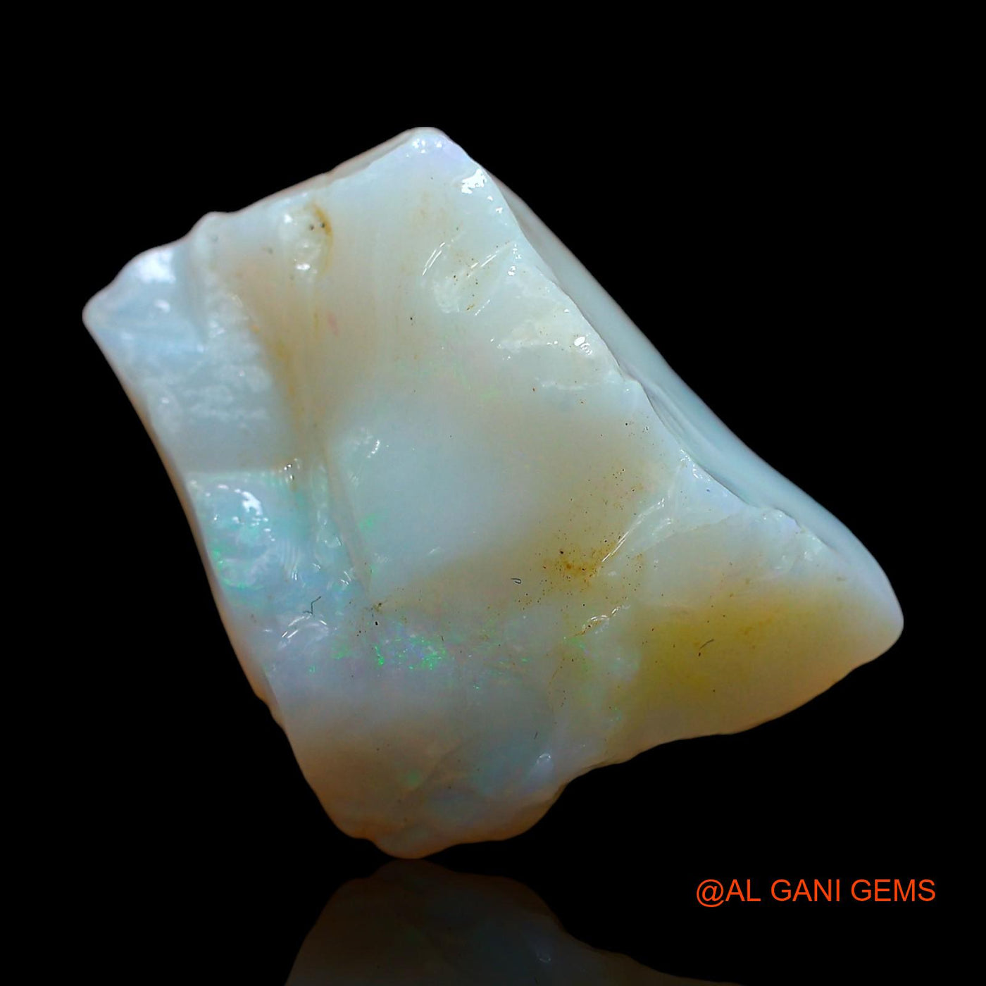 Natural Untreated Fire Opal Loose Gemstone Fancy Rough From Australia 7.00 Cts 20x12x7 mm RE-81