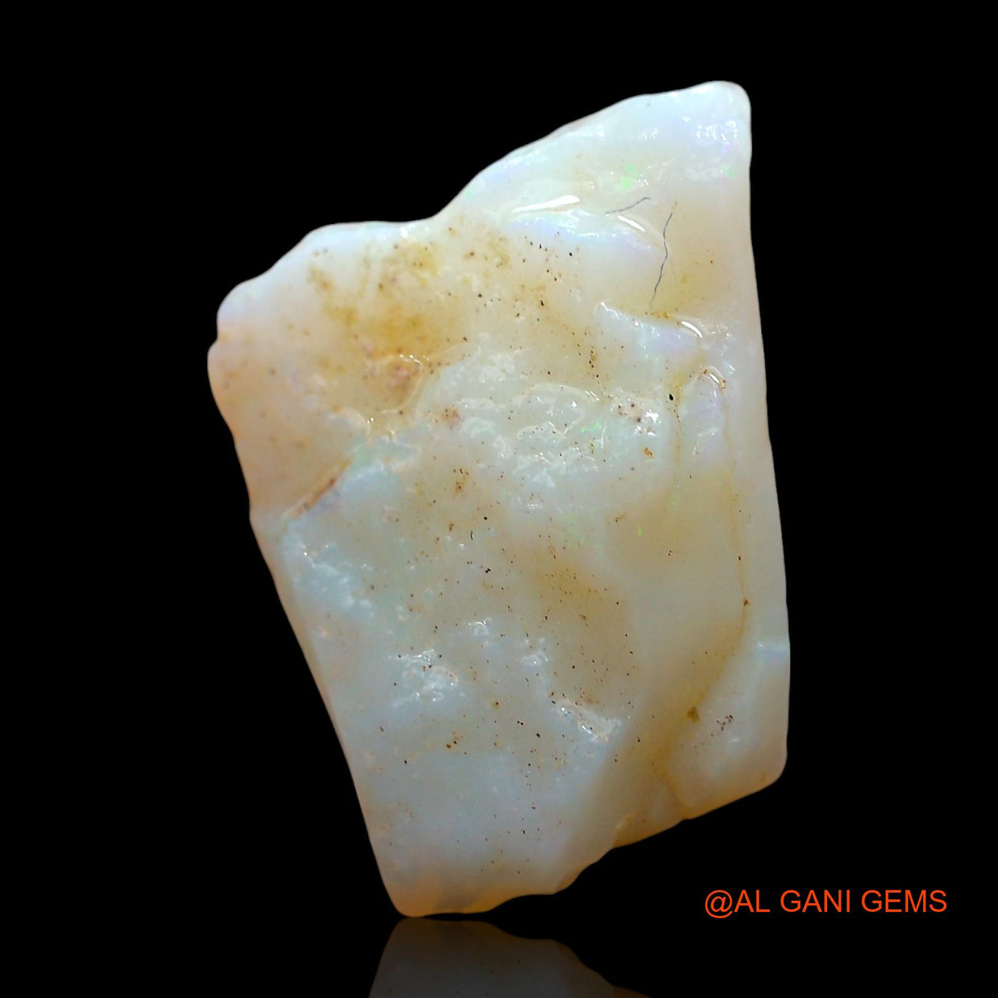 Natural Untreated Fire Opal Loose Gemstone Fancy Rough From Australia 7.00 Cts 20x12x7 mm RE-81