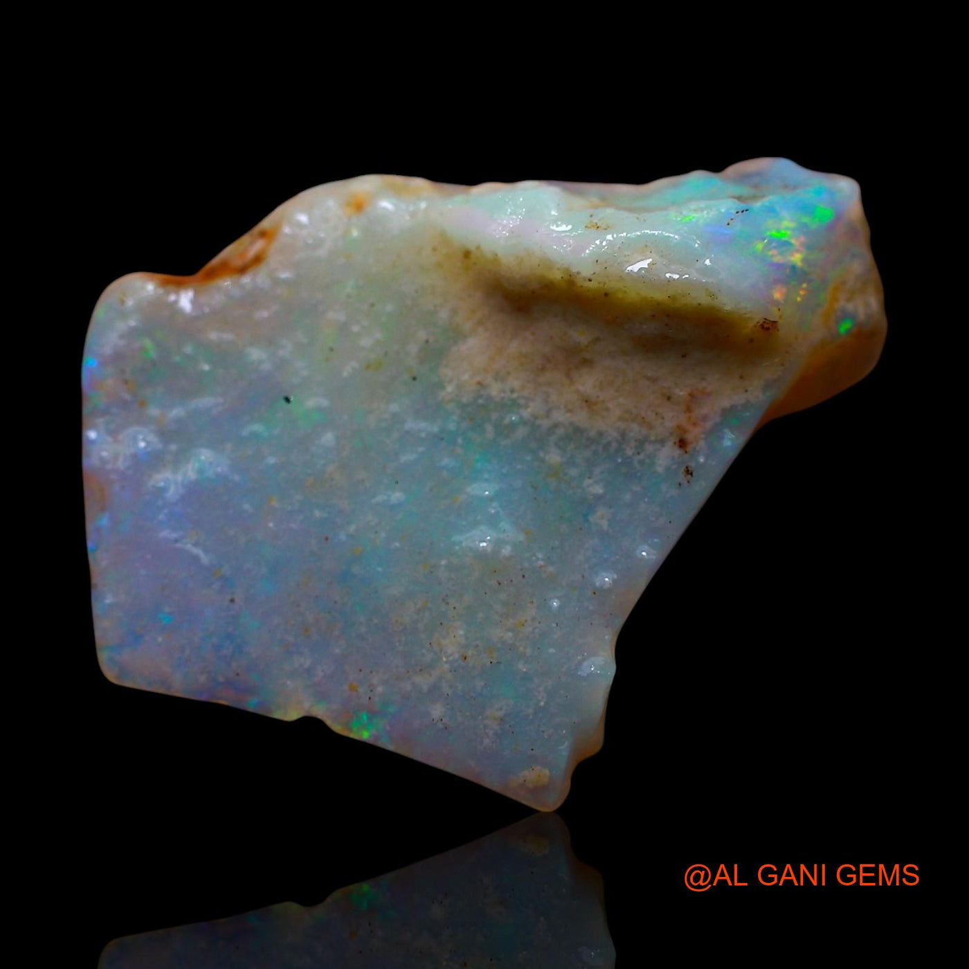 Natural Untreated Fire Opal Loose Gemstone Fancy Rough From Australia 7.00 Cts 24x18x6 mm RE-820