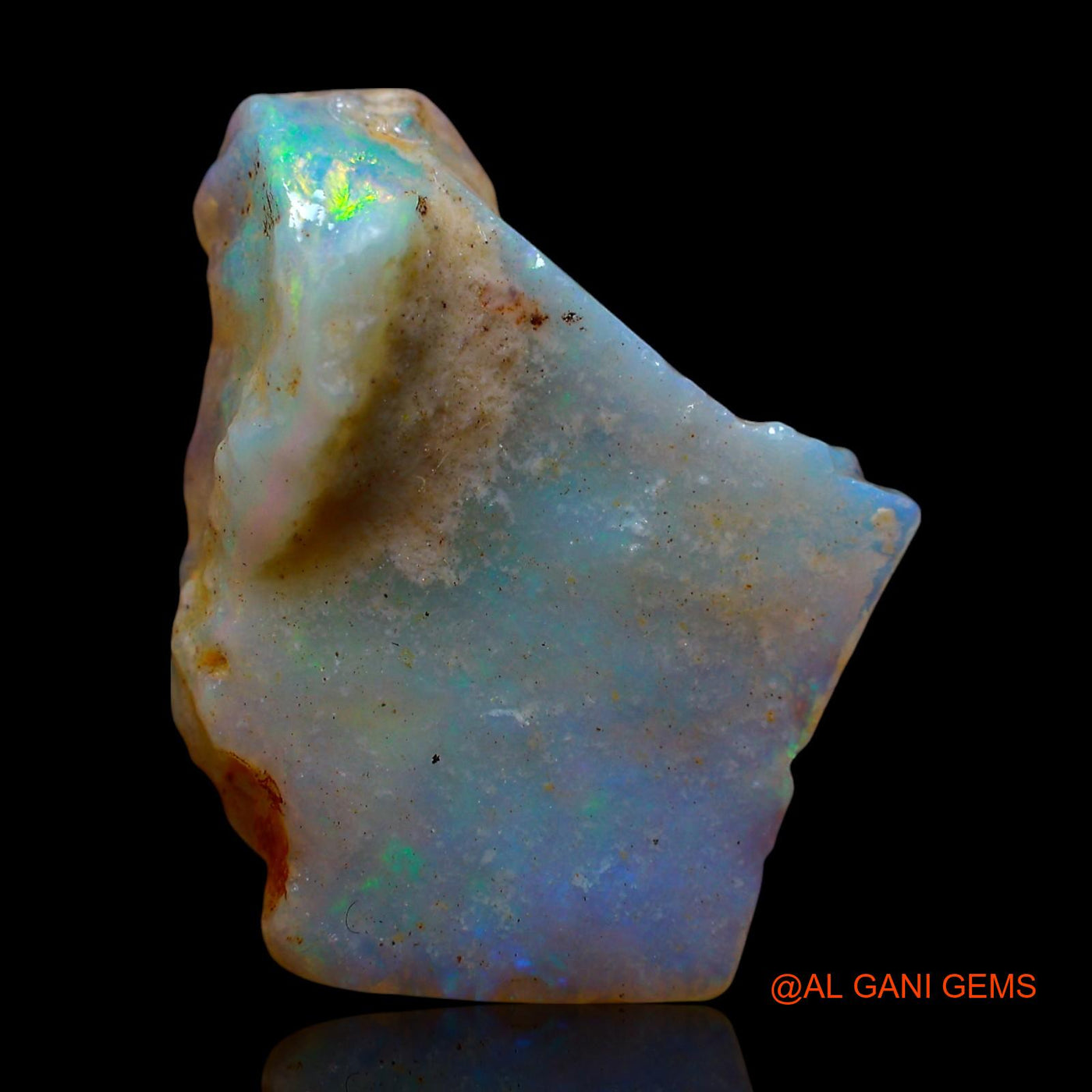 Natural Untreated Fire Opal Loose Gemstone Fancy Rough From Australia 7.00 Cts 24x18x6 mm RE-820