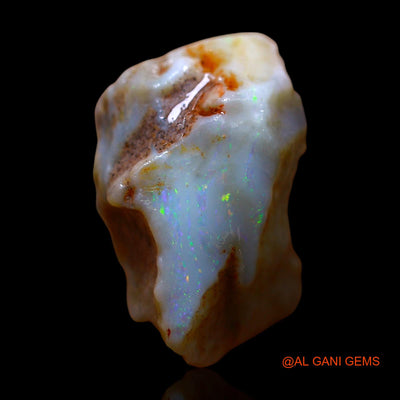 Natural Fire Opal Gemstone 19.00 Cts Loose Fancy Rough From Australia 24x17x11 mm RE-823