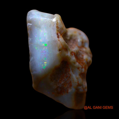 Natural Fire Opal Gemstone 19.00 Cts Loose Fancy Rough From Australia 24x17x11 mm RE-823