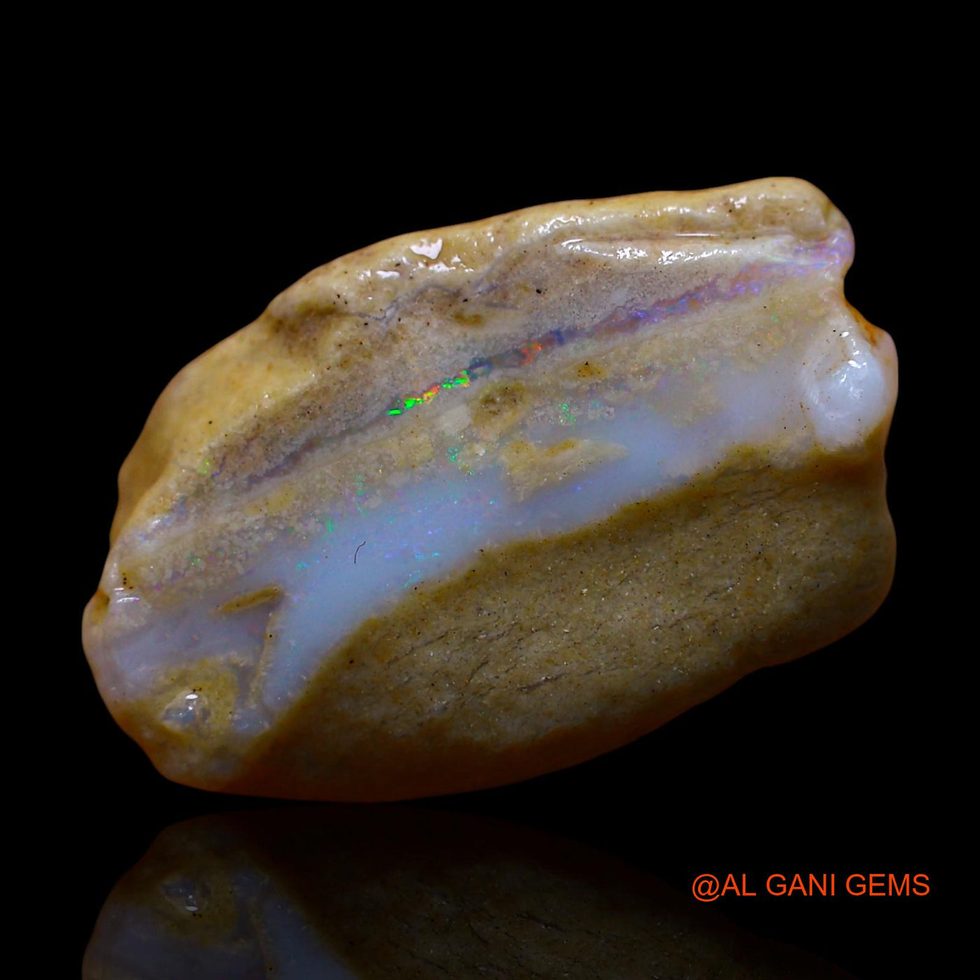 17.00 Cts Natural Australian Fire Opal Fancy Rough Loose Gemstone For Jewelry 19x12x12 mm RE-826