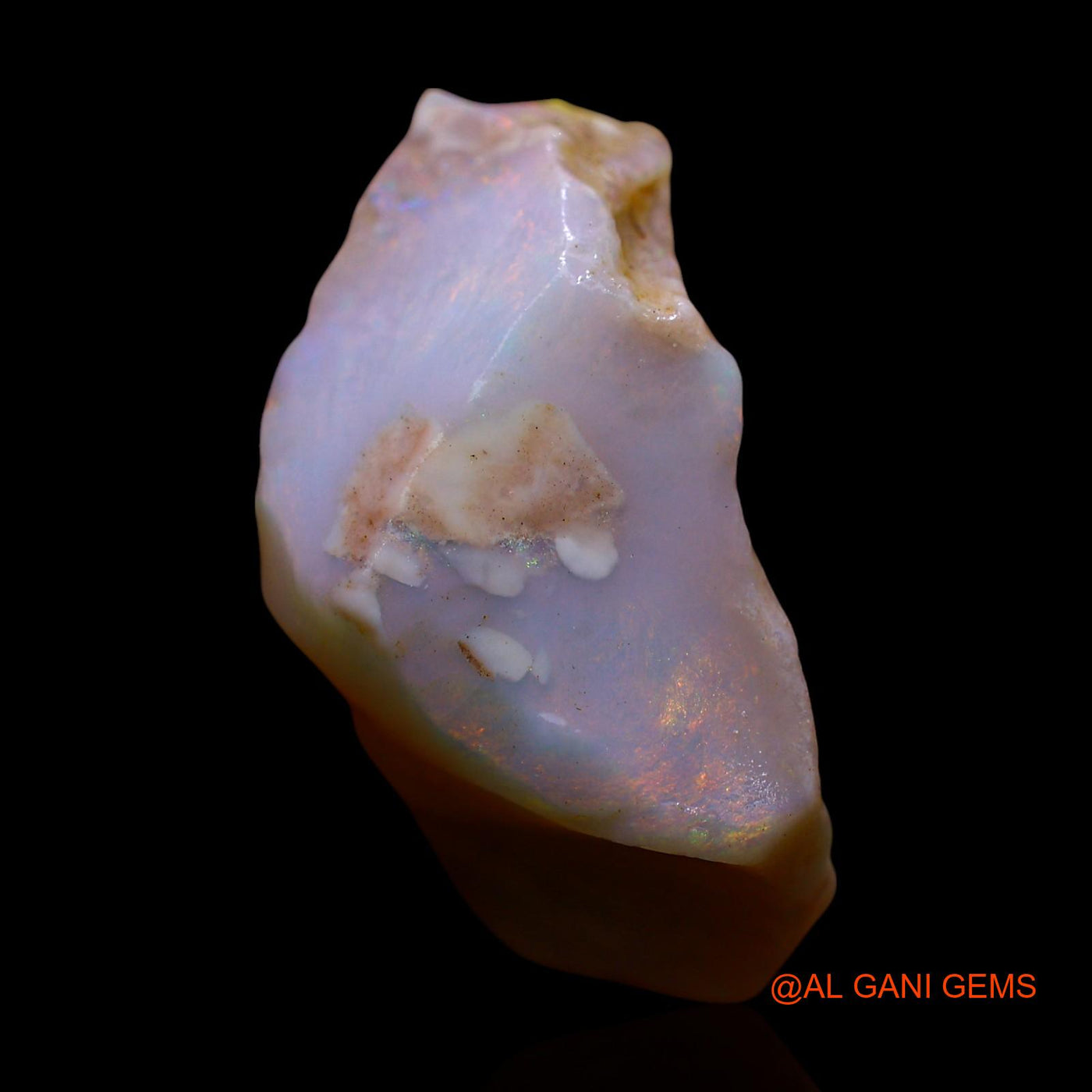 Natural Fire Opal Gemstone 13.00 Cts Loose Fancy Rough From Australia 21x12x11 mm RE-827