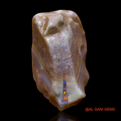 Natural Fire Opal Gemstone 13.00 Cts Loose Fancy Rough From Australia 21x12x11 mm RE-827