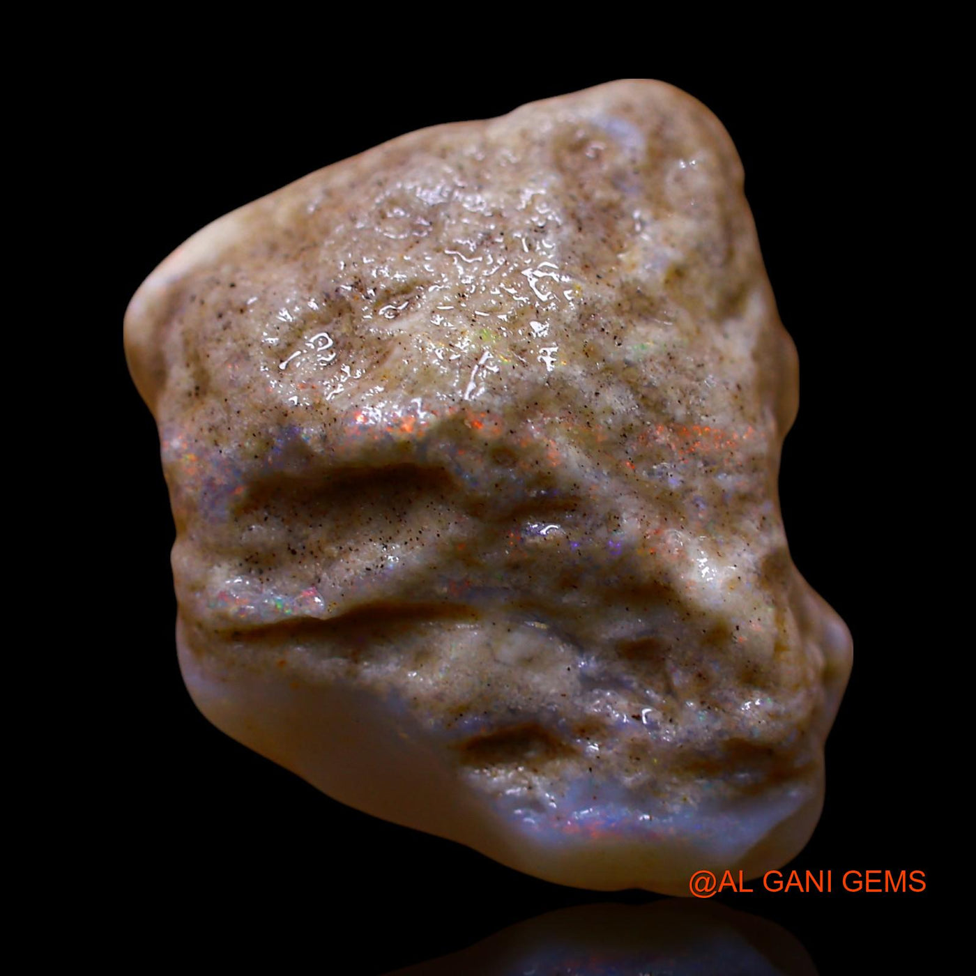 17.00 Cts Natural Australian Fire Opal Loose Gemstone Fancy Rough 19x15x12 mm RE-828