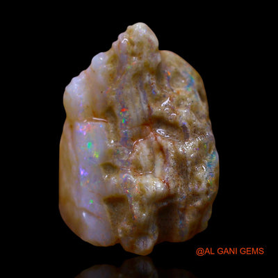 14.00 Cts Natural Australian Fire Opal Loose Gemstone Fancy Rough 18x18x13 mm RE-830