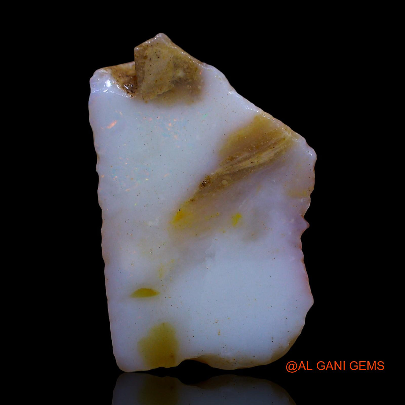 13.00 Cts Natural Australian Fire Opal Loose Gemstone Fancy Rough 22x14x9 mm RE-831