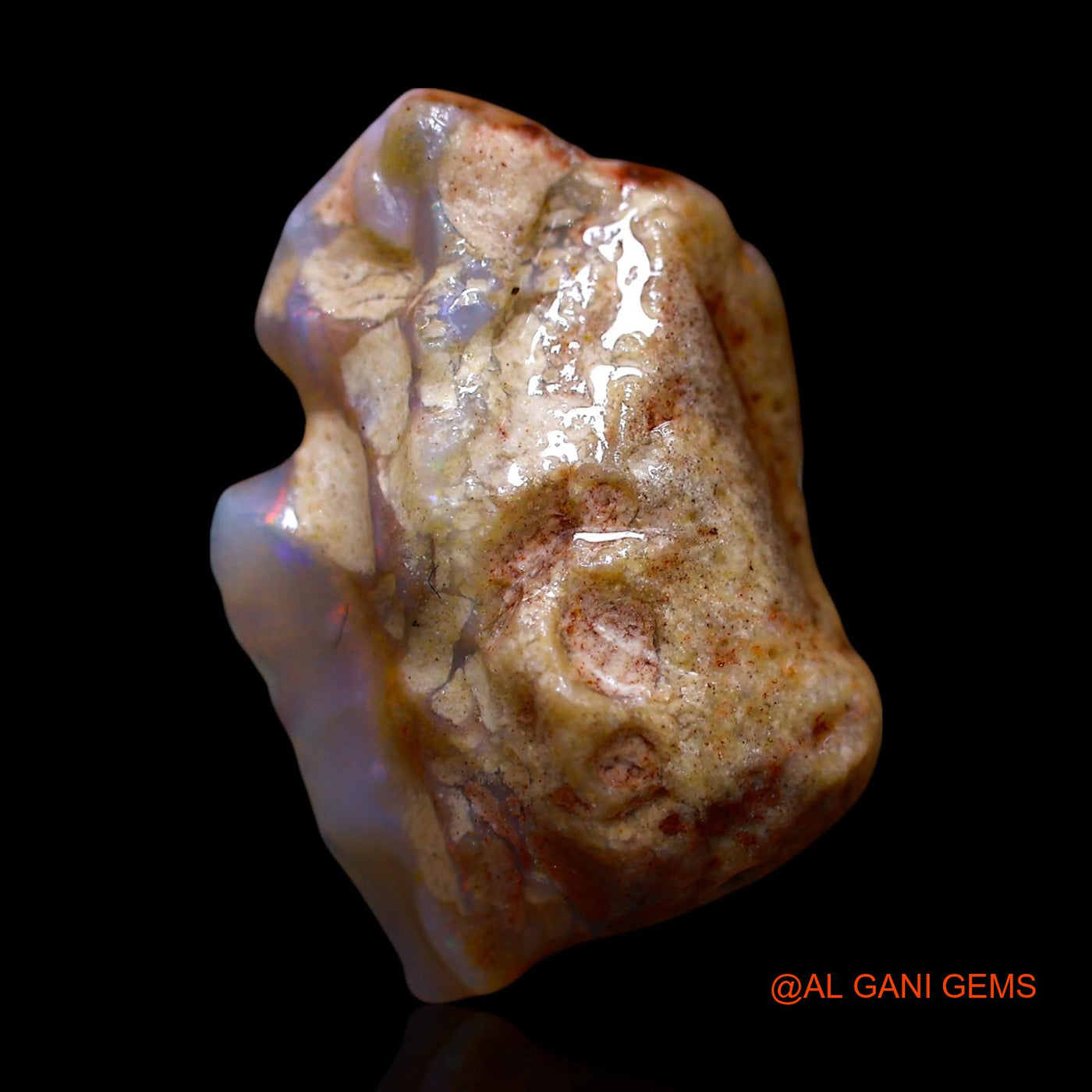 10.00 Cts Natural Australian Fire Opal Fancy Rough Loose Gemstone For Jewelry 20x14x9 mm RE-835