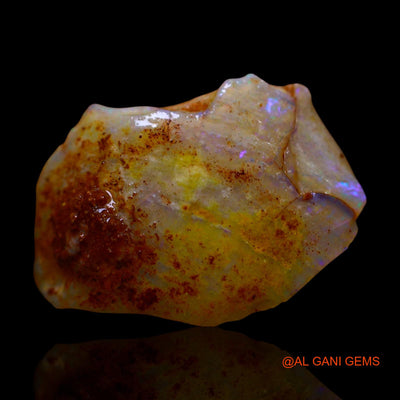 Natural Untreated Fire Opal Loose Gemstone Fancy Rough From Australia 10.00 Cts 19x13x8 mm RE-853