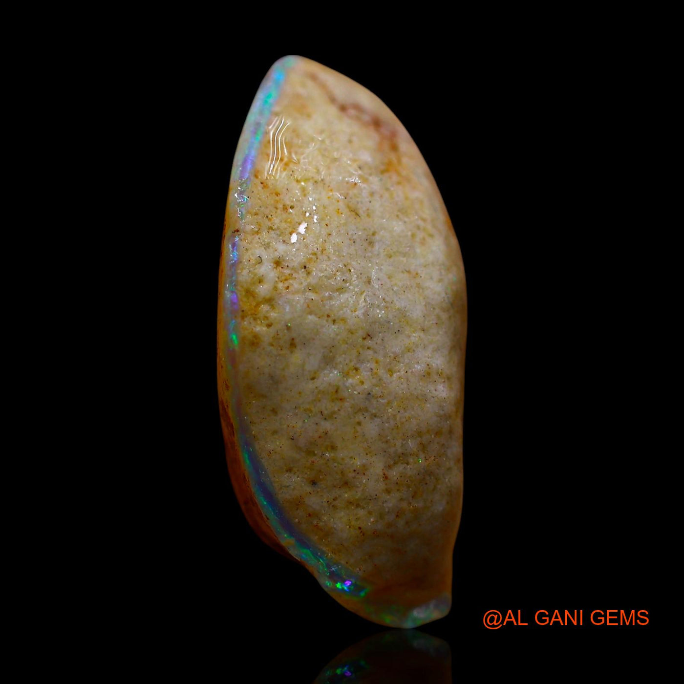 Natural Untreated Fire Opal Loose Gemstone Fancy Rough From Australia 10.00 Cts 19x13x8 mm RE-853