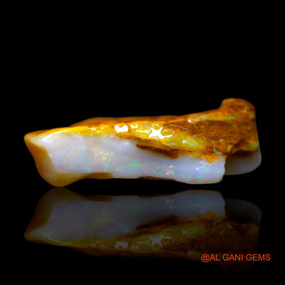 Natural Fire Opal Gemstone 8.00 Cts Loose Fancy Rough From Australia 22x8x7 mm RE-854