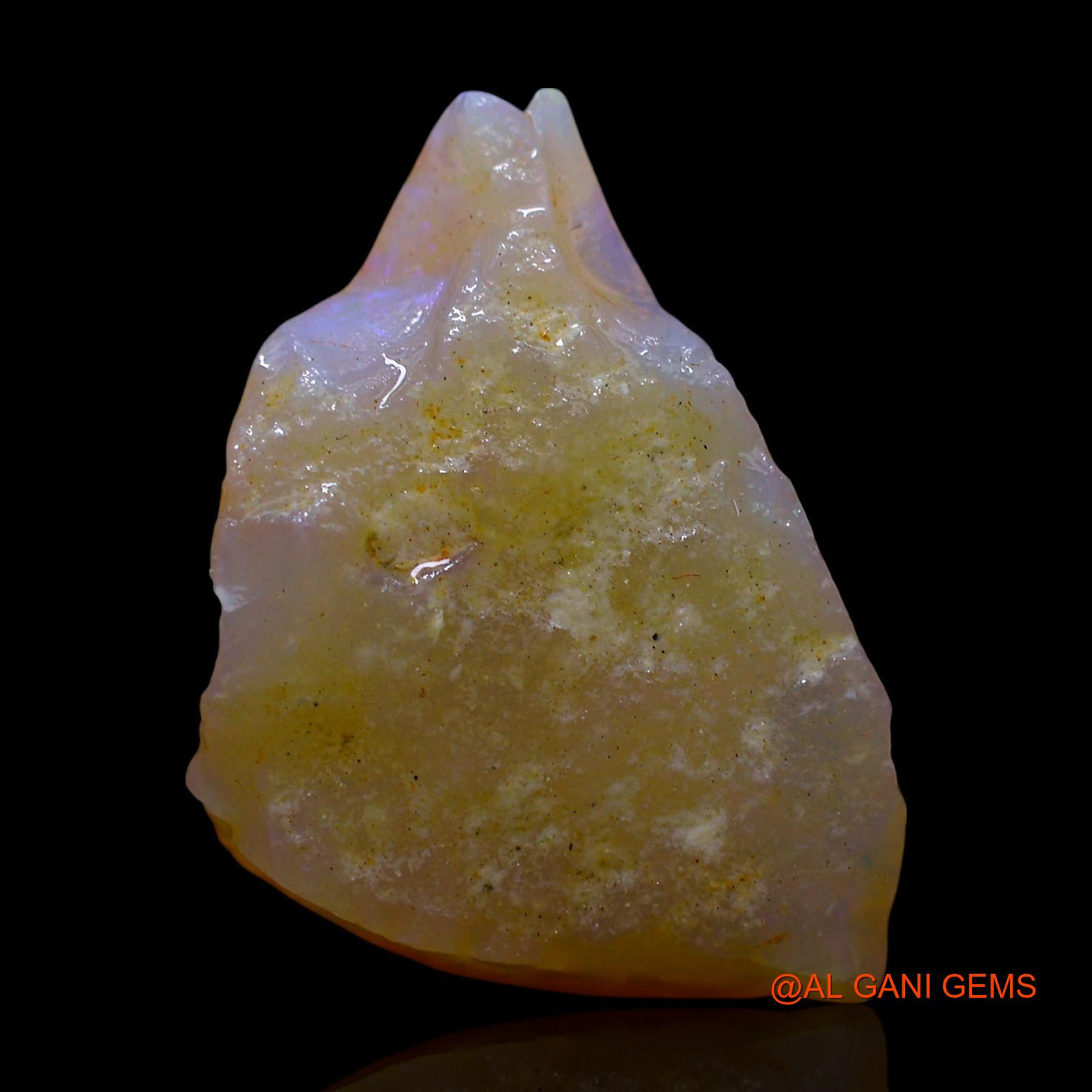 Natural Untreated Fire Opal Loose Gemstone Fancy Rough From Australia 7.00 Cts 19x13x5 mm RE-855