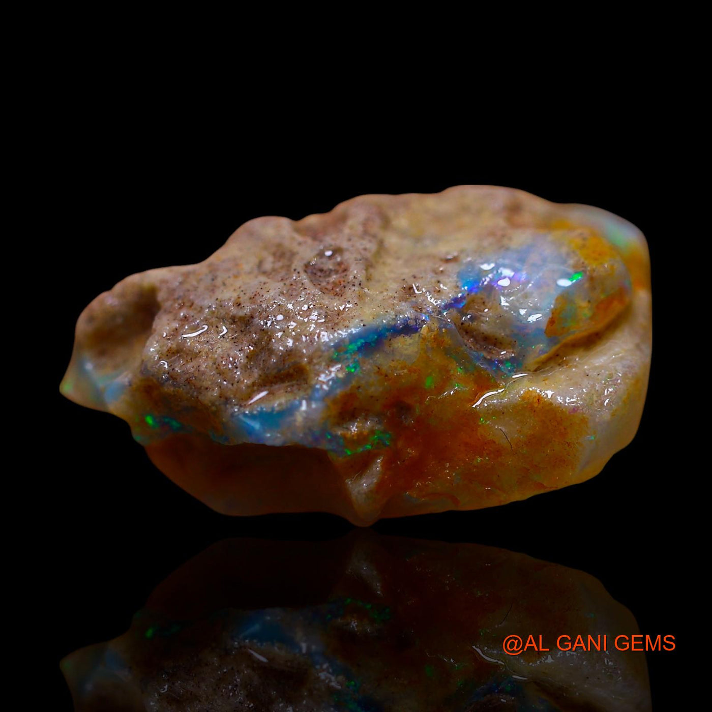 8.00 Cts Natural Australian Fire Opal Fancy Rough Loose Gemstone For Jewelry 20x10x7 mm RE-856