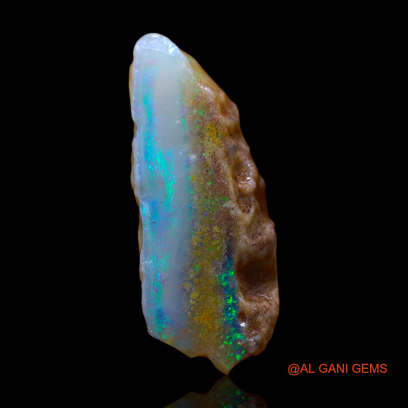8.00 Cts Natural Australian Fire Opal Fancy Rough Loose Gemstone For Jewelry 20x10x7 mm RE-856