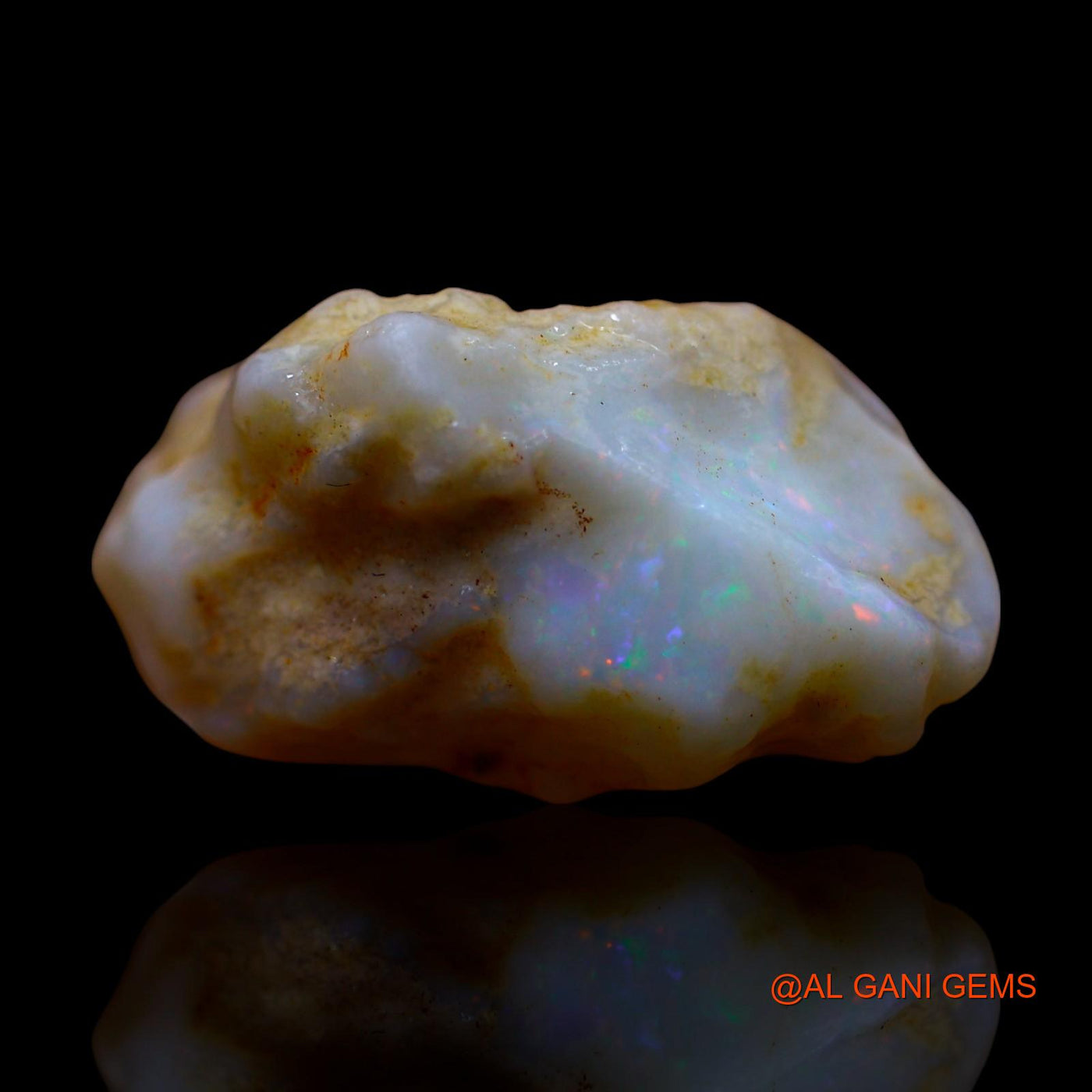 Natural Untreated Fire Opal Loose Gemstone Fancy Rough From Australia 10.00 Cts 19x11x10 mm RE-858