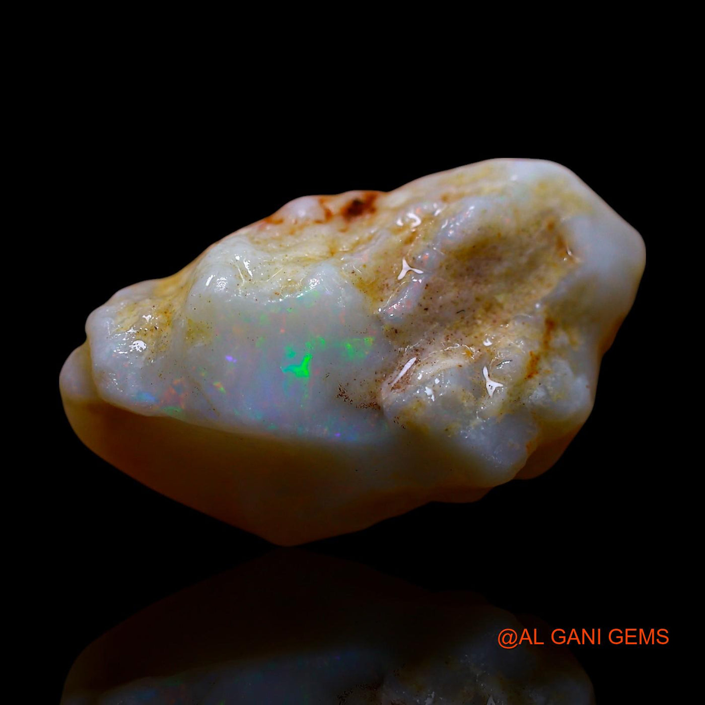 Natural Untreated Fire Opal Loose Gemstone Fancy Rough From Australia 10.00 Cts 19x11x10 mm RE-858