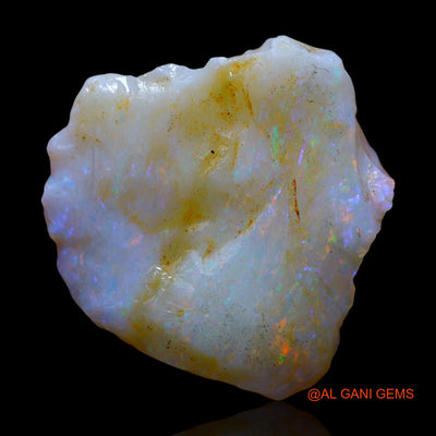 7.00 Cts Natural Australian Fire Opal Loose Gemstone Fancy Rough 18x18x4 mm RE-861