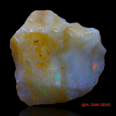 7.00 Cts Natural Australian Fire Opal Loose Gemstone Fancy Rough 18x18x4 mm RE-861