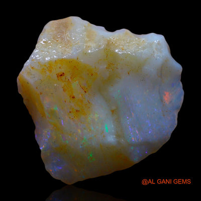 7.00 Cts Natural Australian Fire Opal Loose Gemstone Fancy Rough 18x18x4 mm RE-861