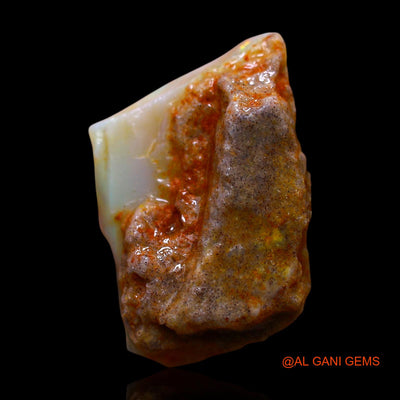 Natural Untreated Fire Opal Loose Gemstone Fancy Rough From Australia 9.00 Cts 16x13x7 mm RE-865