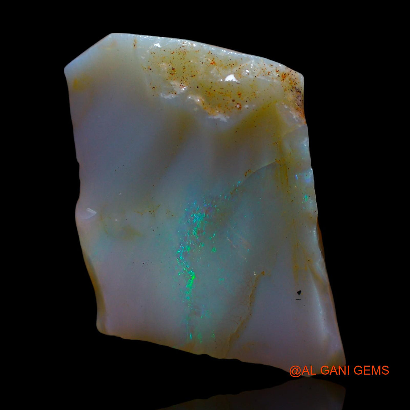 Natural Untreated Fire Opal Loose Gemstone Fancy Rough From Australia 9.00 Cts 16x13x7 mm RE-865