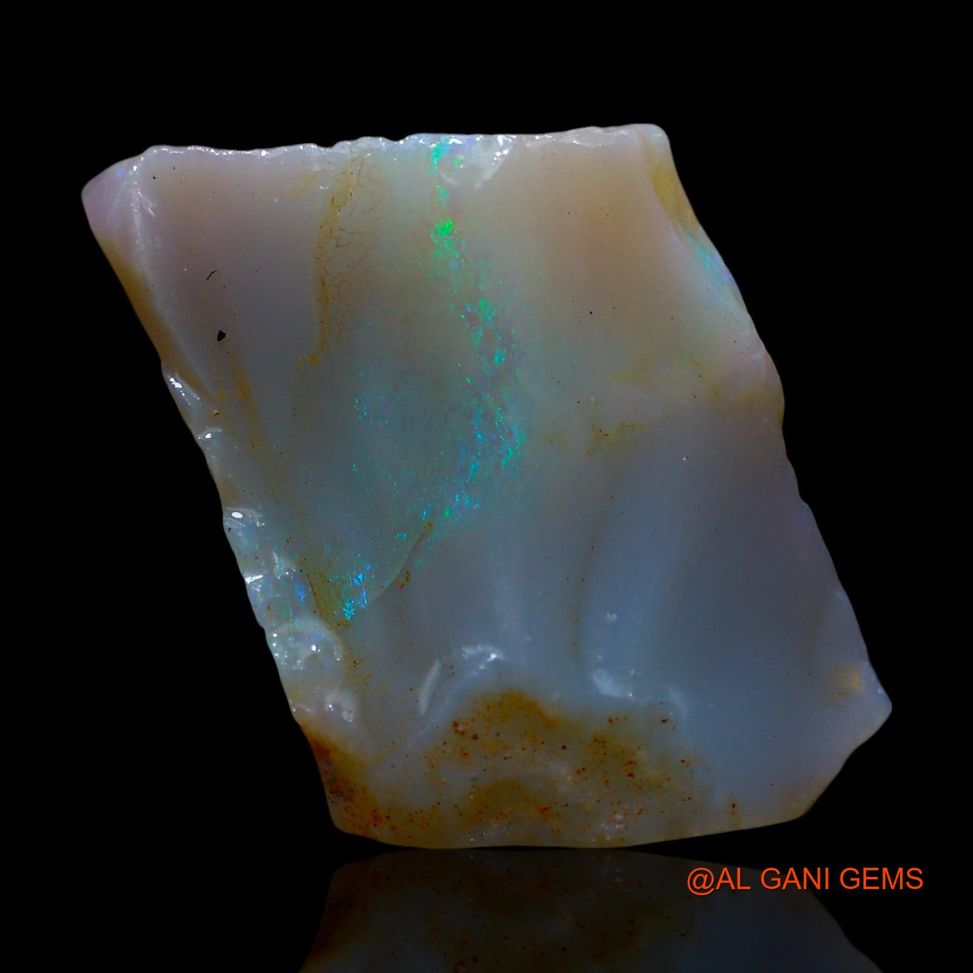 Natural Untreated Fire Opal Loose Gemstone Fancy Rough From Australia 9.00 Cts 16x13x7 mm RE-865