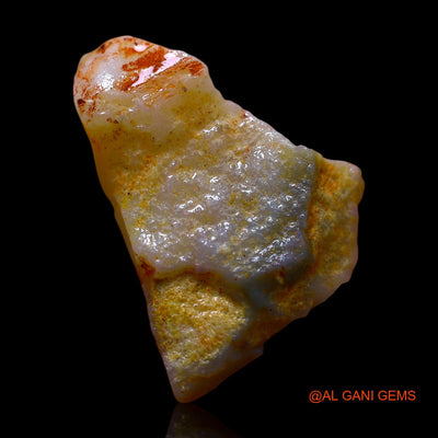 Natural Untreated Fire Opal Loose Gemstone Fancy Rough From Australia 7.00 Cts 19x14x6 mm RE-866
