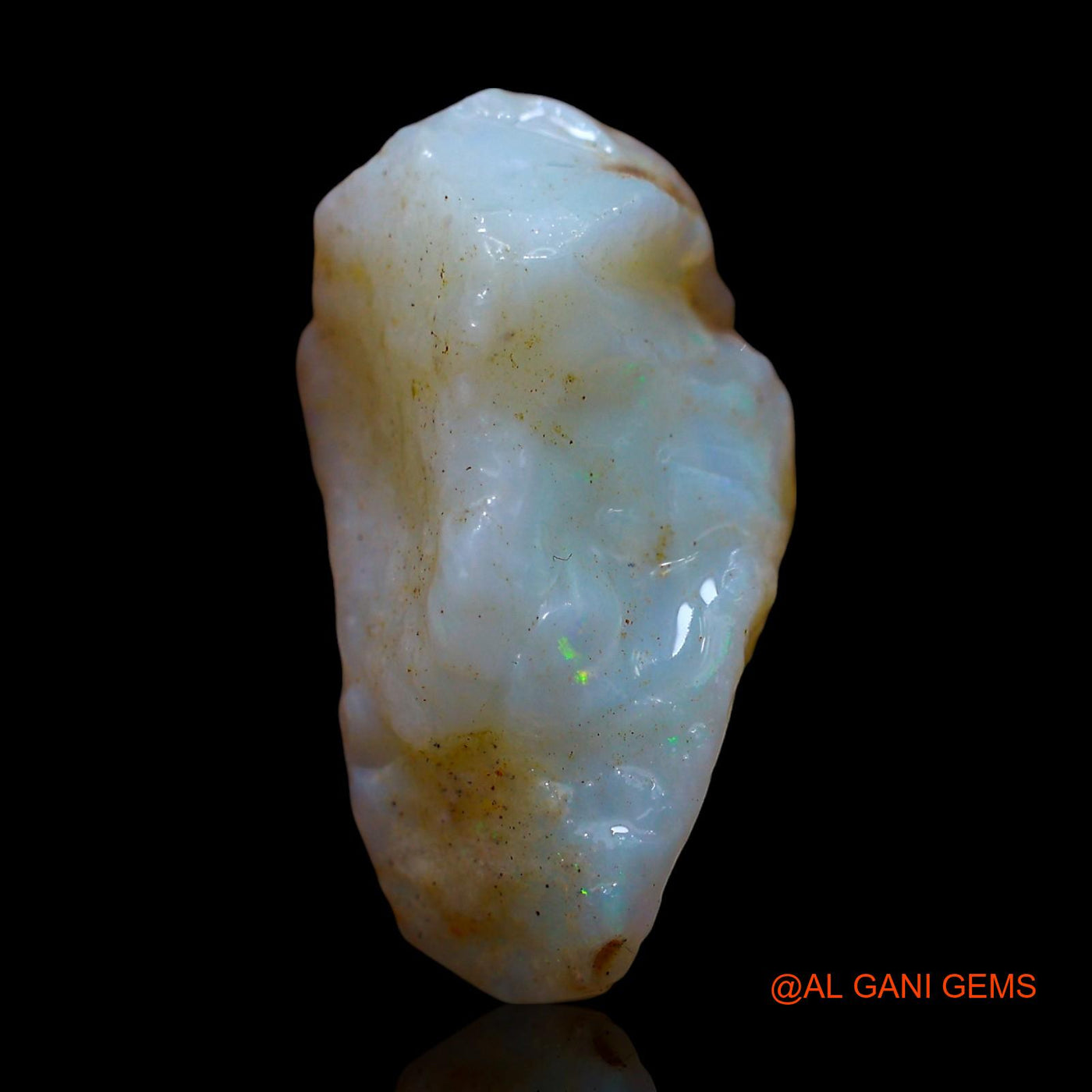 Natural Untreated Fire Opal Loose Gemstone Fancy Rough From Australia 7.00 Cts 20x10x8 mm RE-873