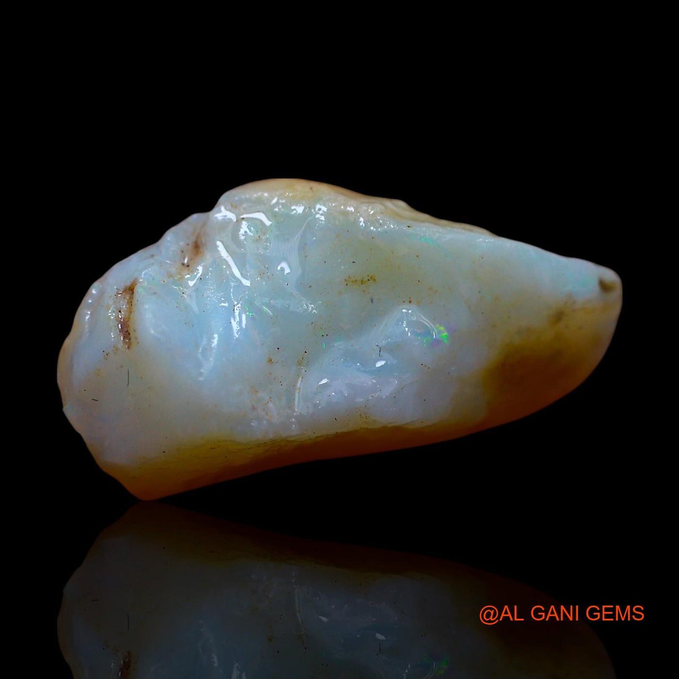 Natural Untreated Fire Opal Loose Gemstone Fancy Rough From Australia 7.00 Cts 20x10x8 mm RE-873