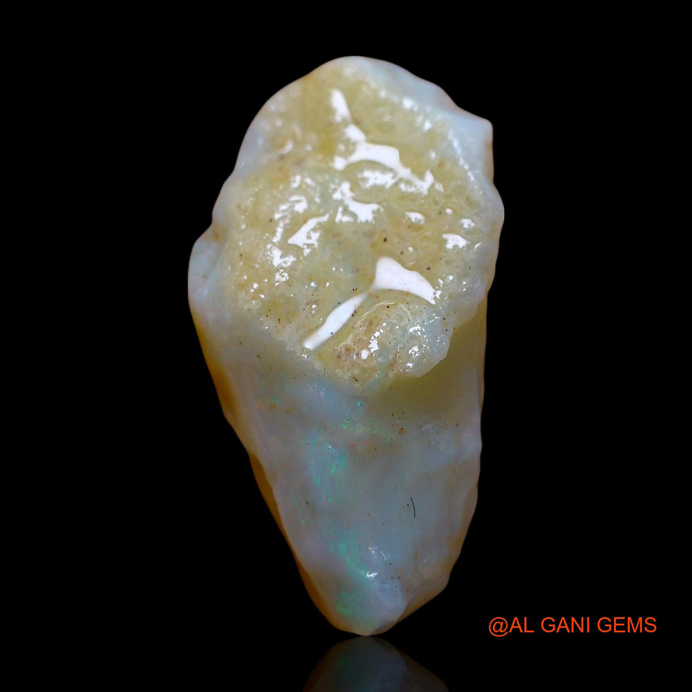 Natural Untreated Fire Opal Loose Gemstone Fancy Rough From Australia 7.00 Cts 20x10x8 mm RE-873
