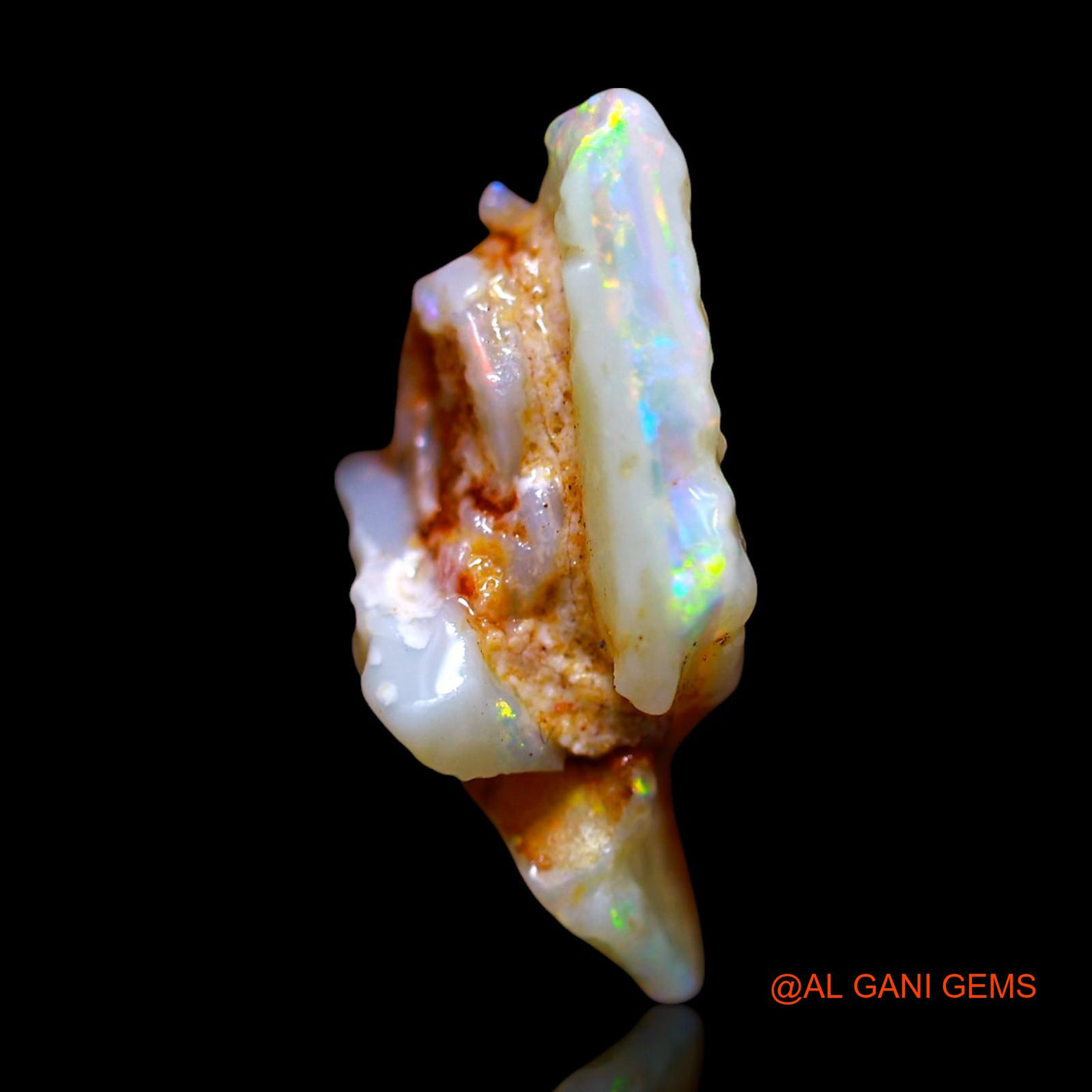 6.00 Cts Natural Australian Fire Opal Loose Gemstone Fancy Rough 21x14x7 mm RE-874