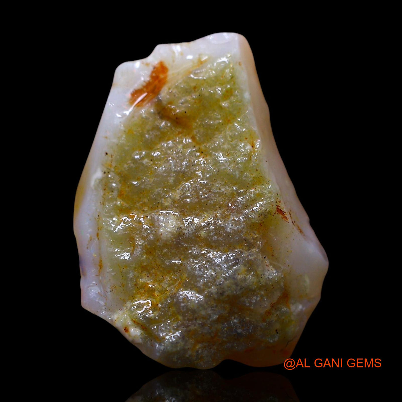 Natural Untreated Fire Opal Loose Gemstone Fancy Rough From Australia 7.00 Cts 19x14x4 mm RE-875