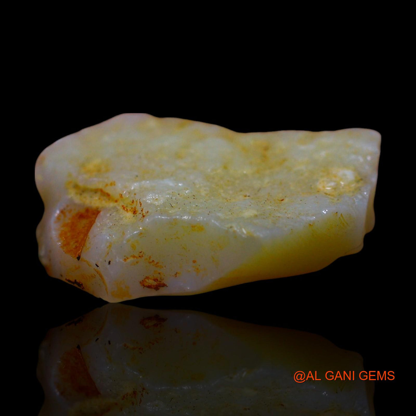 Natural Untreated Fire Opal Loose Gemstone Fancy Rough From Australia 7.00 Cts 19x14x4 mm RE-875