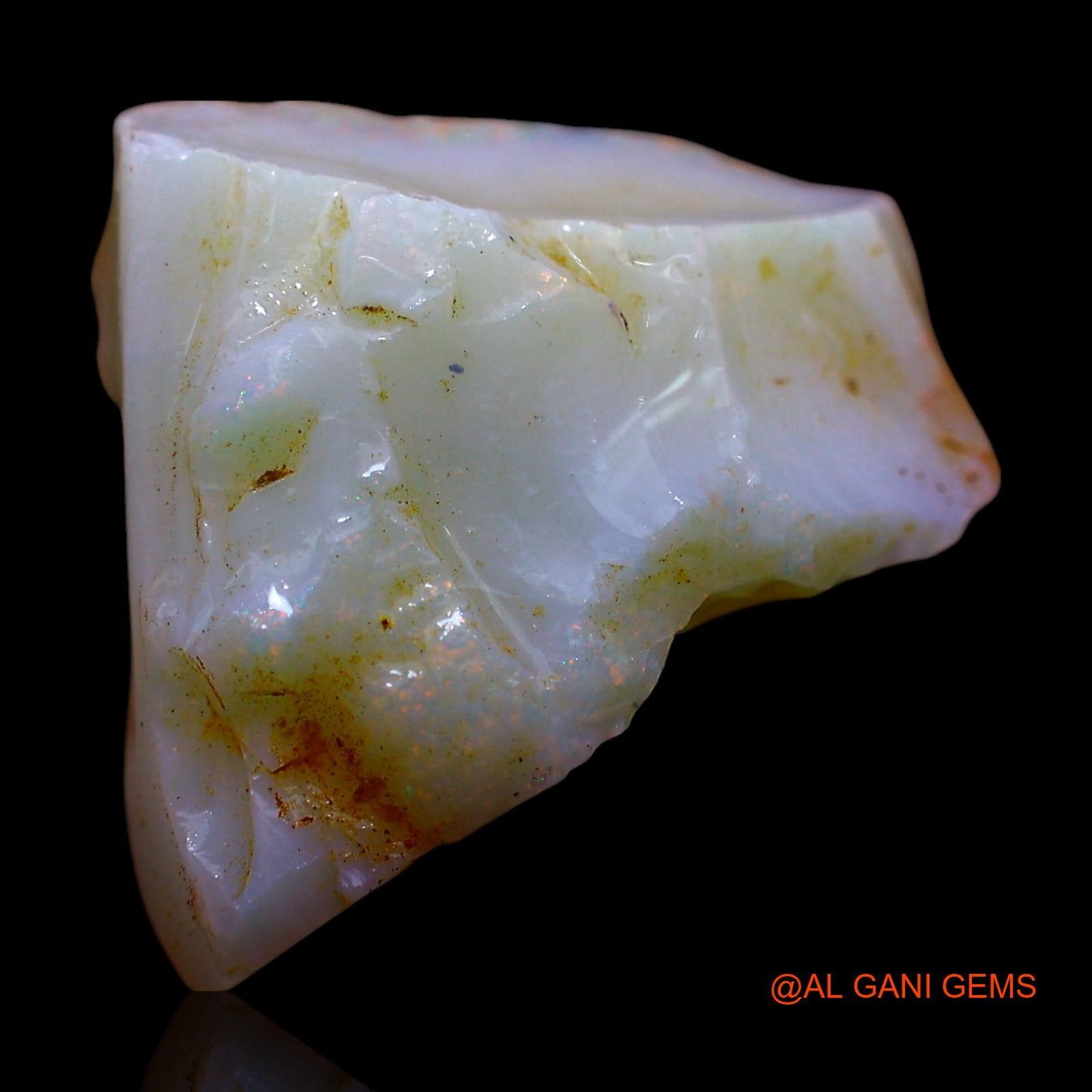 7.00 Cts Unheated Australian Fire Opal Loose Gemstone Fancy Rough Natural 15x15x6 mm RE-876