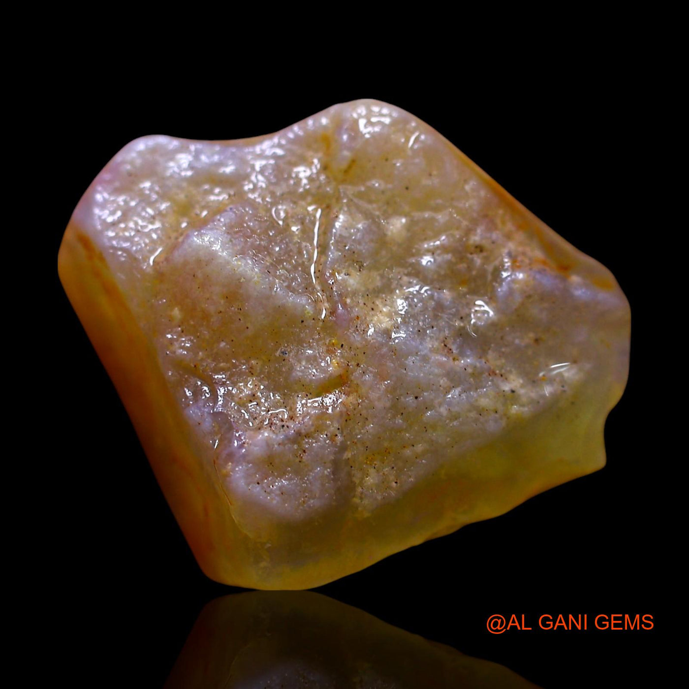 Natural Untreated Fire Opal Loose Gemstone Fancy Rough From Australia 11.00 Cts 18x15x9 mm RE-877