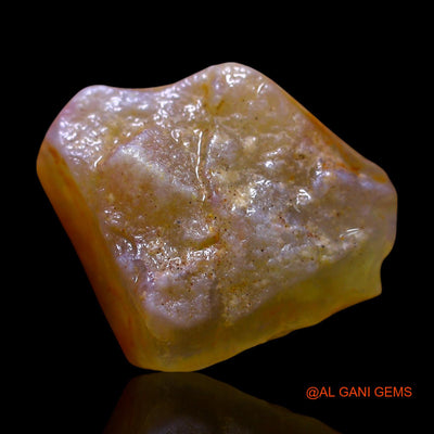 Natural Untreated Fire Opal Loose Gemstone Fancy Rough From Australia 11.00 Cts 18x15x9 mm RE-877