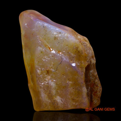Natural Untreated Fire Opal Loose Gemstone Fancy Rough From Australia 11.00 Cts 18x15x9 mm RE-877