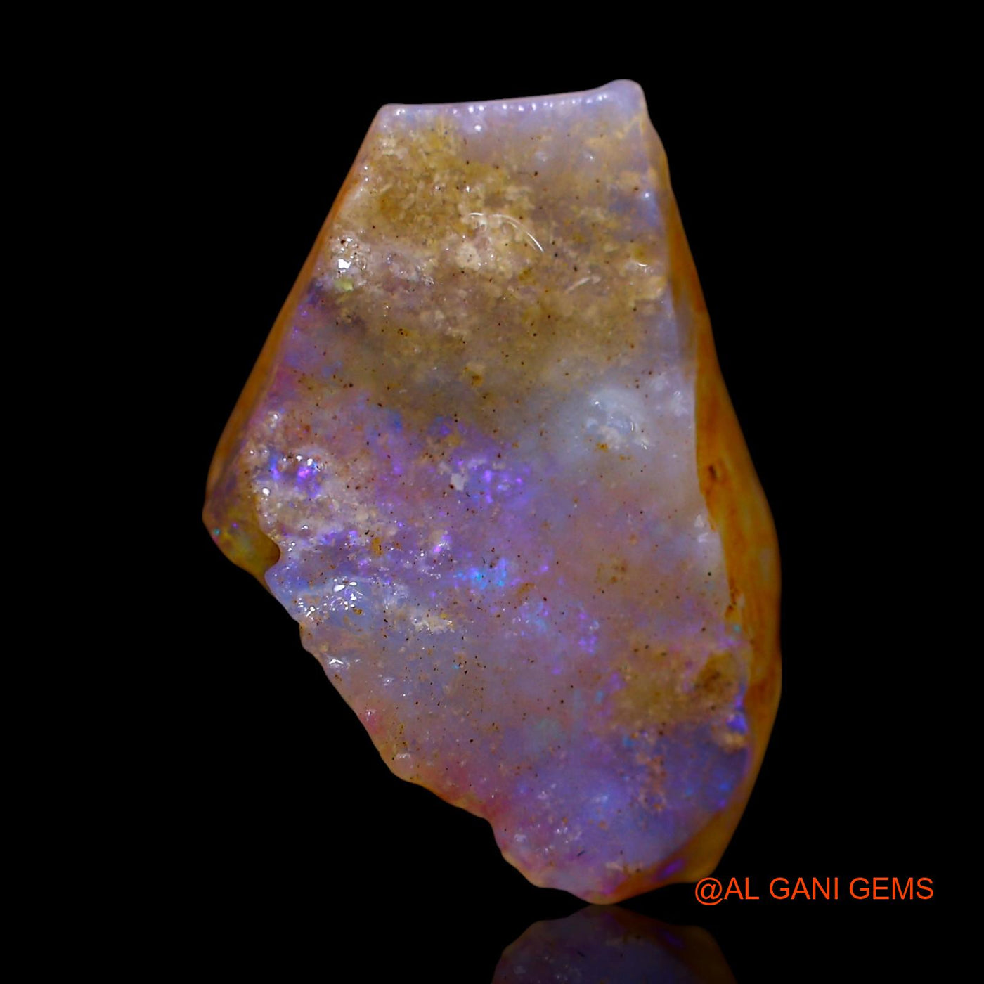 7.00 Cts Natural Australian Fire Opal Loose Gemstone Fancy Rough 19x12x6 mm RE-878