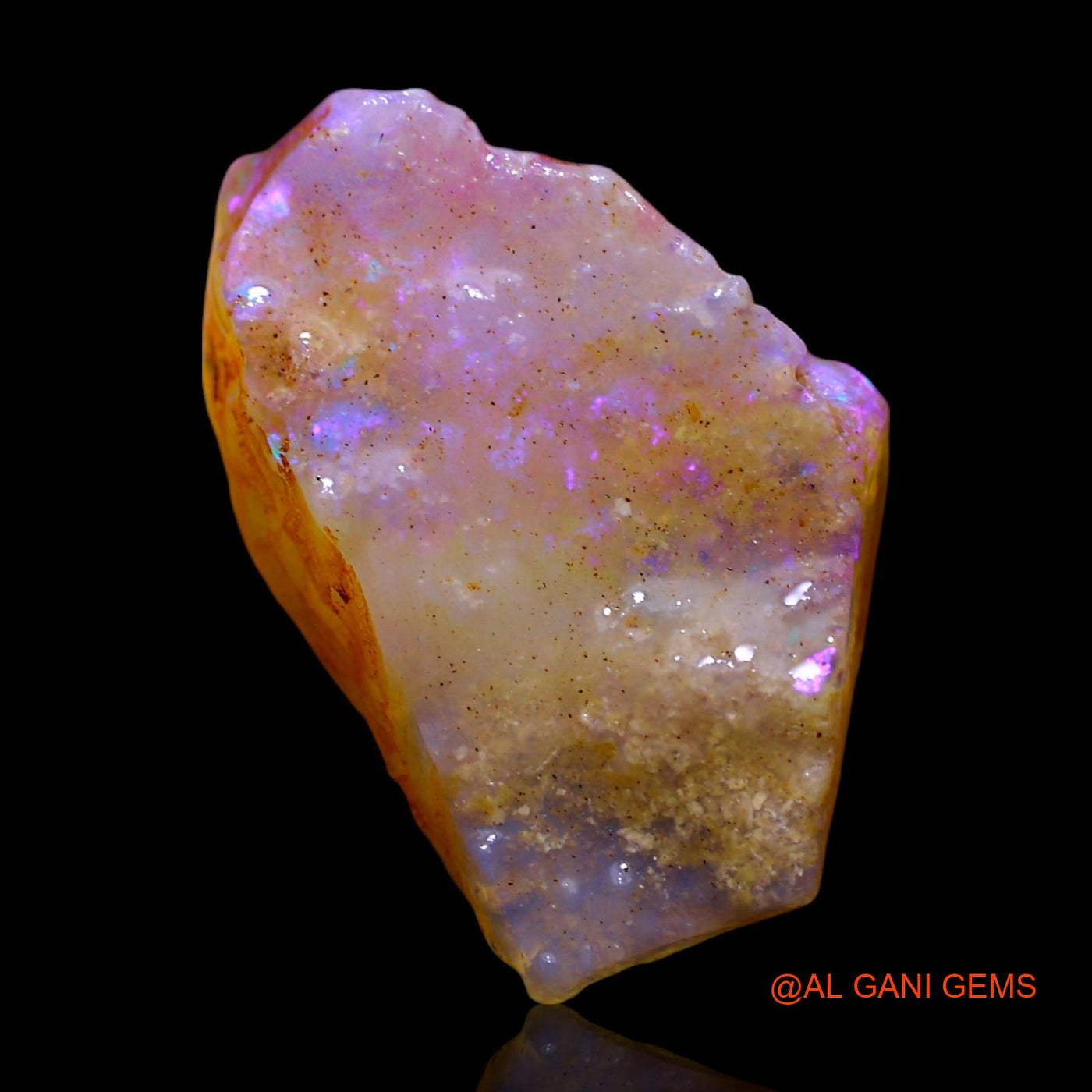 7.00 Cts Natural Australian Fire Opal Loose Gemstone Fancy Rough 19x12x6 mm RE-878